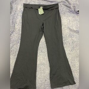 Grey Flared Leggings